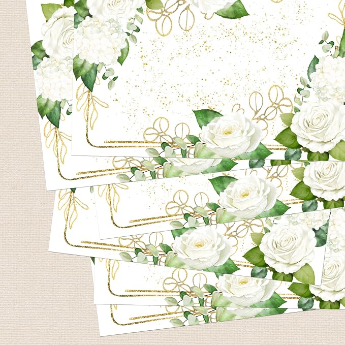 Paper Placemats Disposable 50 Pack Flower Placemat Disposable Place Mats 16 x - Image 3