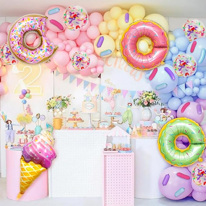 Pastel Donut Balloon Arch Garland Kit, - Image 5