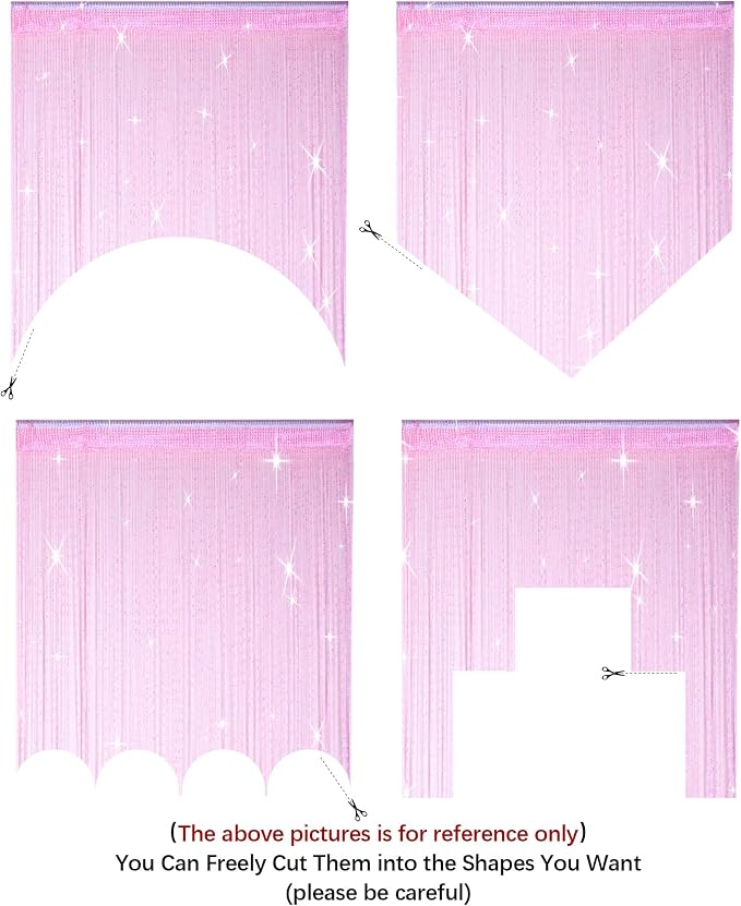 2 Pack 39 x 79 Inch Beaded Curtain String Door Curtains, Hippie Room Decor - Image 3