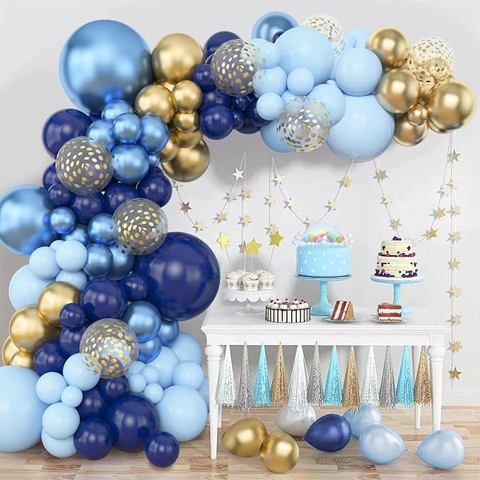 Amandir 153pcs Light Blue Balloons Arch Garland Kit Different Sizes | 18 12 10 - Image 6