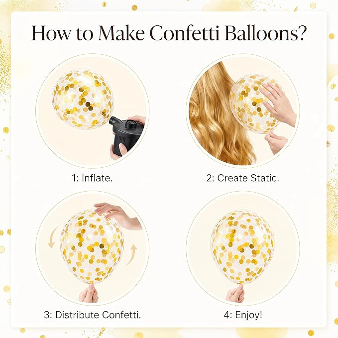 Hiins Brown Gold Balloon Stand Kit Set of 2 - Image 5