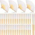 Yinkin 100 Pack Folding Fans Bamboo Handheld Folded Craft Hand Japanese Chinese by Yinkin