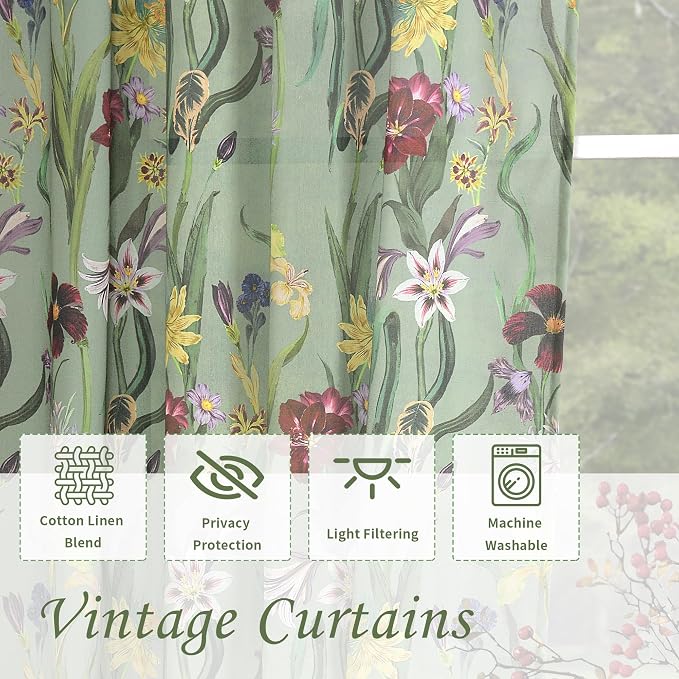 Schweek 96 Inches Long Boho Curtains 2 Panels - Image 4