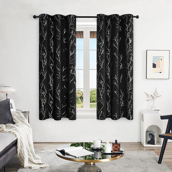 Deconovo Living Room Curtains 54 Inches Long, Thermal Insulated, Room Darkening - Image 3