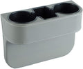 Car Cup Holder, Front Seat Console Side Organizer, Dual Cup Holders, Phone and by IOKONE