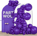 PartyWoo Dark Purple Balloons 155pcs Royal Purple Color 18 12 10 5 Inch | by PartyWoo