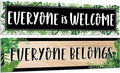 2 Pack Greenery Classroom Decorations Welcome Back to School Banner Bulletin by ZOIIWA
