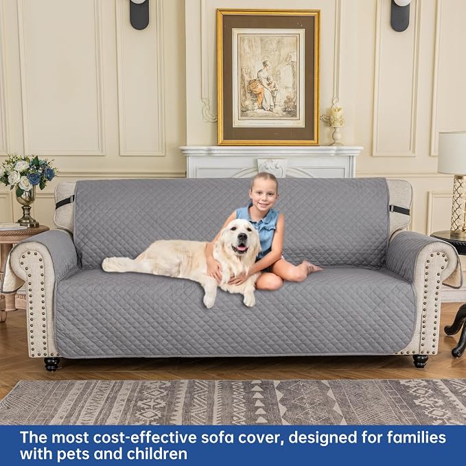 XINEAGE Quilted Sofa Cover Waterproof Couch Covers - Image 2