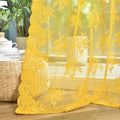 Kotile Mustard Yellow Lace Curtains by Kotile+Curtains