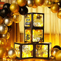 Funrous 51 Pcs Gold and Black Birthday Party Decorations by Funrous