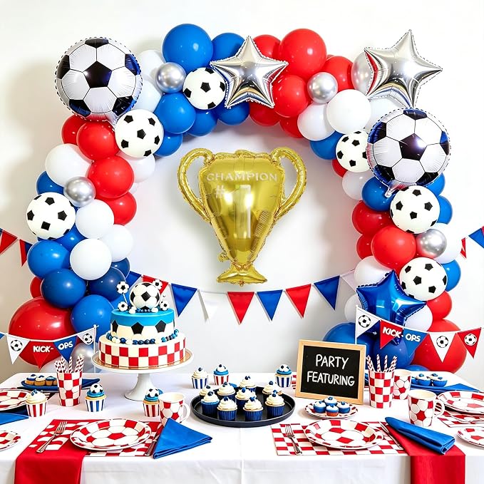 Soccer Balloon Garland Arch Kit - Image 4