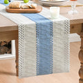 Artoid Mode Sky Blue Farmhouse Rustic Table Runner 12x48 Inch | Seasonal by ArtoidMode