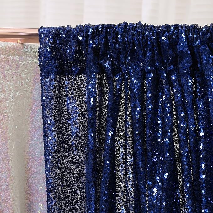 Poise3EHome 7FT x 7FT Sequin Photography Backdrop Curtain - Image 4