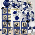 Navy Blue Graduation Decorations 2026 by Dazonge