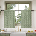 Anmao Vintage Lace Kitchen Curtains 36 Inches Long 2 Panels, Romantic Semi by Anmao