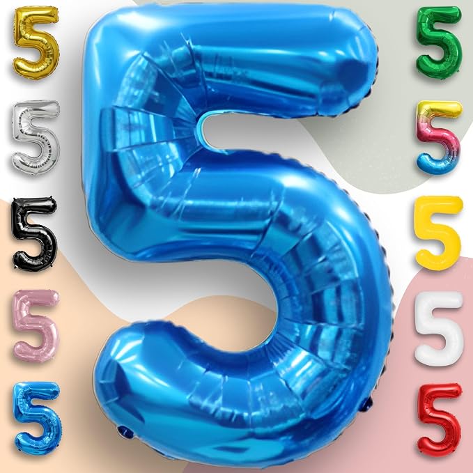 Black Number 0 to 9 Mylar Balloon 40 Inch - Image 6