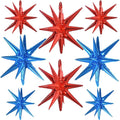 TONIFUL 8 Pcs Star Balloons Blue Red Foil Explosion Balloon Party Decor | 2 by TONIFUL