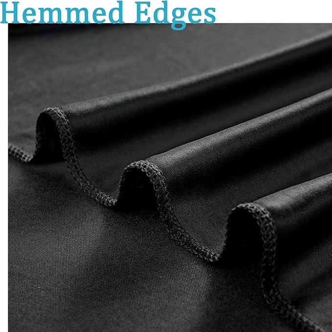 60ftx10ft Wrinkle Free Black Backdrop Curtains - Image 6