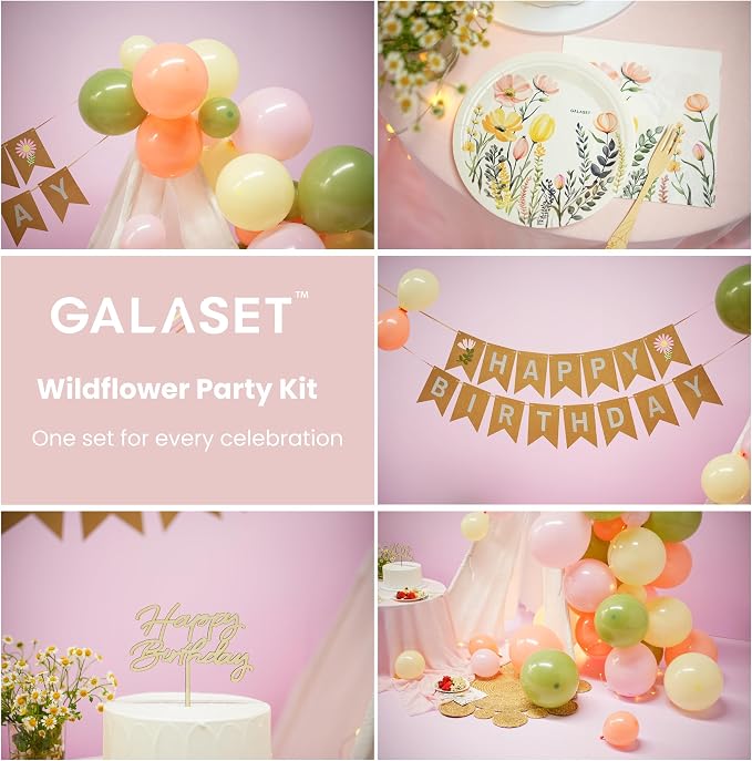 Floral Birthday Party-Ready Decorations and Supplies - Image 9