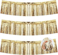 BEISHIDA Champagne Fringe Garland Banner 30ft Wall Tinsel Foil Streamers | 3Pack by Beishida