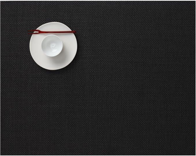 Chilewich Mini Basketweave Placemats, Woven Rectangle Placemats Set of 4 | Easy by Chilewich
