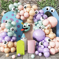 Monster Balloons Arch Kit, Pastel Green Pink Purple Balloon Garland Light Mint by Jobkoo