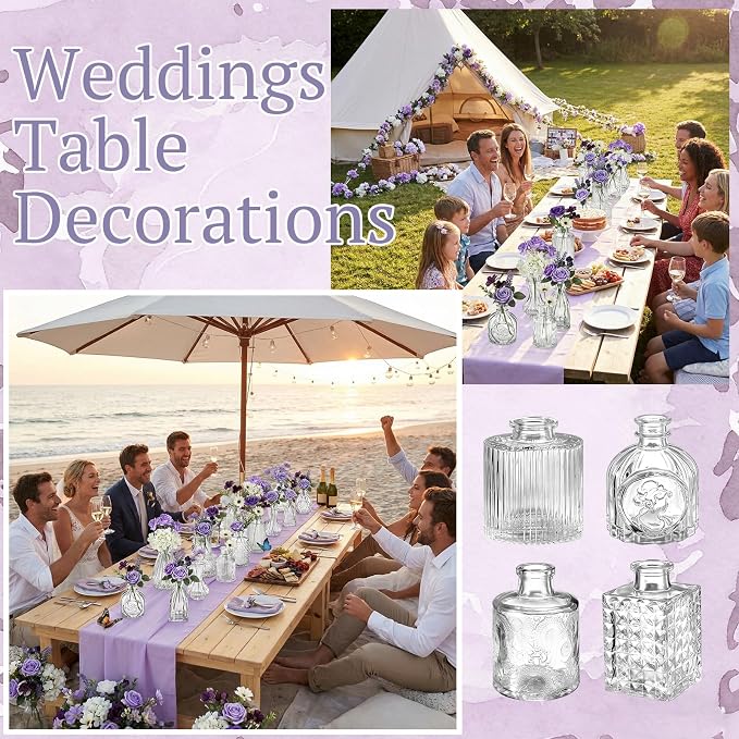 36 Pcs Artificial Flowers Table Centerpiece - Image 3