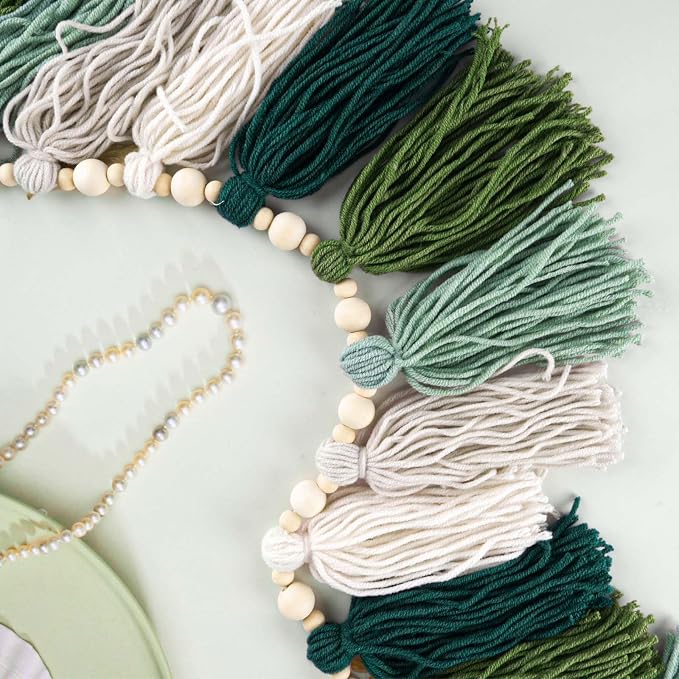 GIAUMA Green Tassel Garland - Image 5