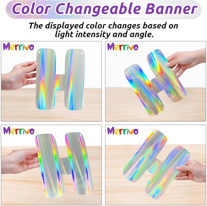 Iridescent Welcome Back We Missed You So Much Banner, Holographic Welcome Back - Image 4