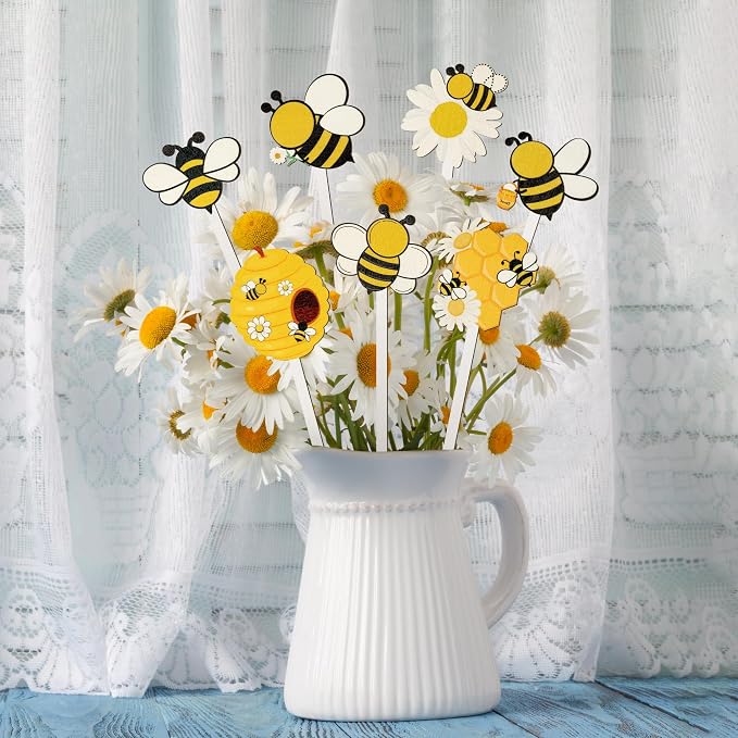 TICIAGA Summer Bee Wooden Picks - Image 4