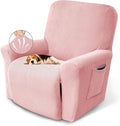 Recliner Chair Covers, 1-Piece Lazy Boy Recliner Covers, Dusty Pink | Washable by KEKUOU