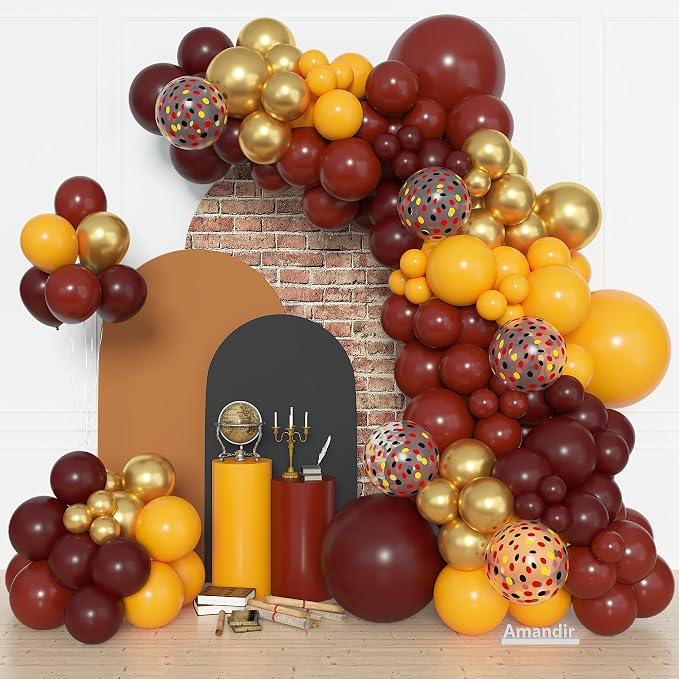 Amandir 170Pcs Magical Wizard School Balloons Arch Garland Kit, Different Sizes by Amandir