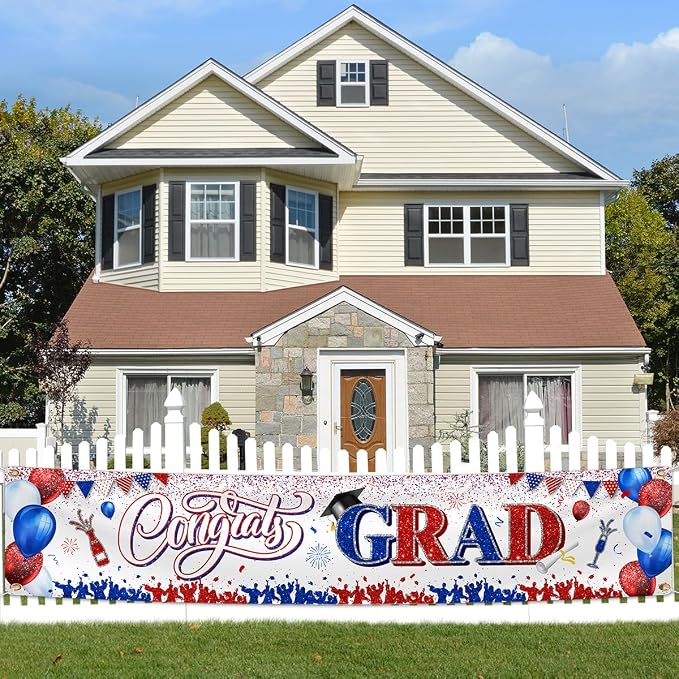 2026 Graduation Decorations-Large Congrats Class of 2026 Banner Congrats Grad - Image 2