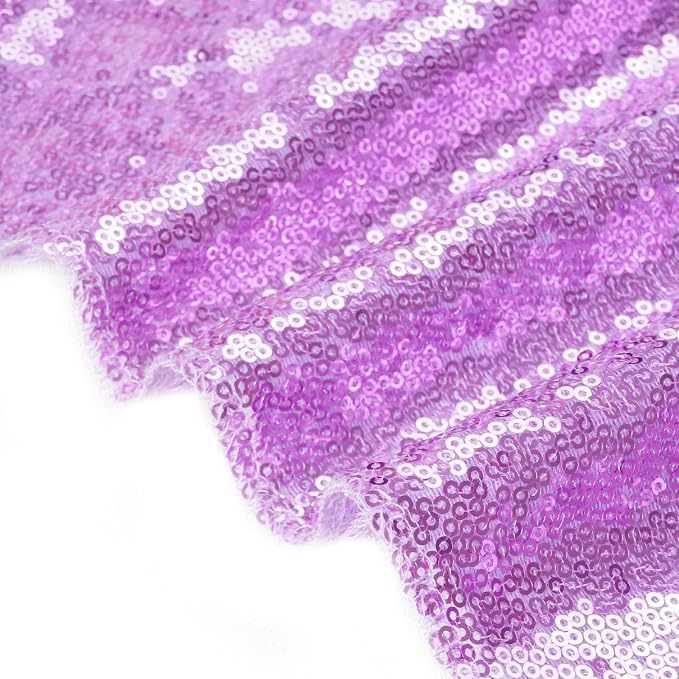 Eternal Beauty Lavender 3mm Sequin Backdrop 8x8 Ft - Image 6