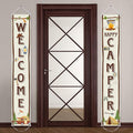 Blulu Camping Themed Party Decorations, Camping Party Banner Welcome Porch Sign by Blulu
