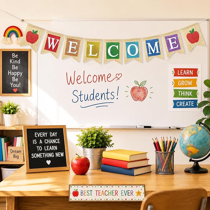 VILIFEVER Welcome Banner Classroom Decor Back to School Decorations | First Day - Image 4