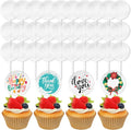 Blank Acrylic Cupcake Toppers, 50 Packs Round Cupcake Topper by krastmon