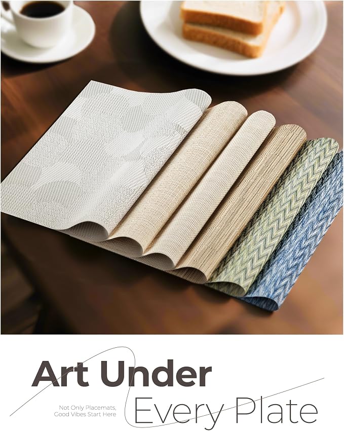 Leetaltree Beige Placemats Set of 8 - Image 8