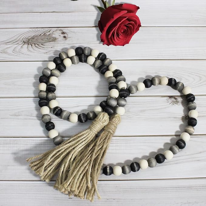 CVHOMEDECO. Wood Beads Garland - Image 2