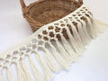 FQTANJU 3 Yards 14cm Wide Tassel Trim, Cotton Tassel Fringe Boho Macrame Tassel by FQTANJU