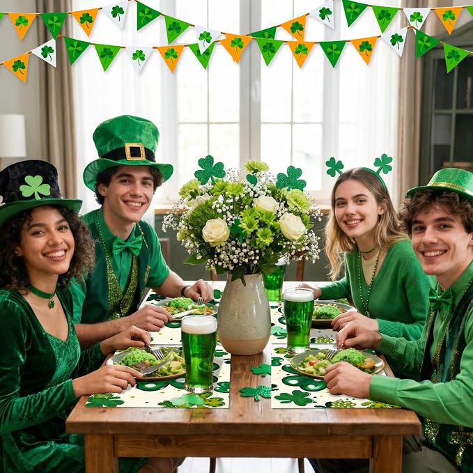 50PCS St. Patrick's Day Disposable Paper Placemats, Lucky Irish Decorative | - Image 7