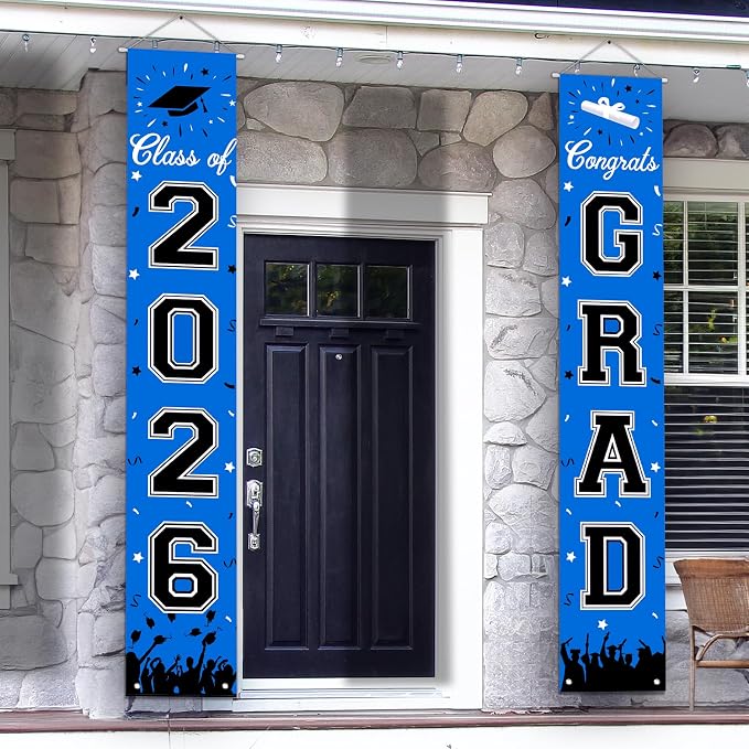 2026 Graduation Decorations, Graduation Banner Class of 2026, Hanging by AkeRock