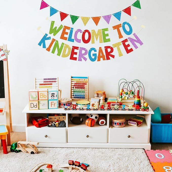 Welcome to Kindergarten Banner, Pre-strung | First Day of Kindergarten - Image 7