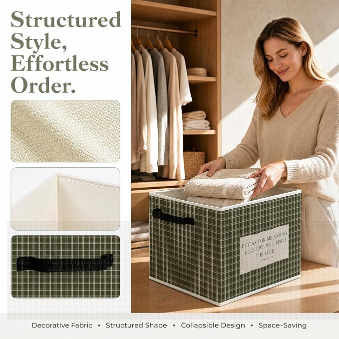 Christian Foldable Storage Bins Box - Image 2