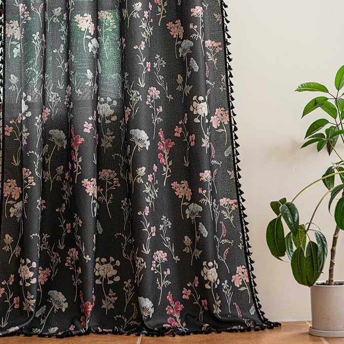ENJOYBRIDAL Floral 63 Inch Curtains - Image 6