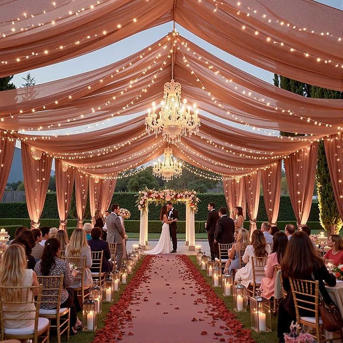 6 Panels Terracotta Ceiling Curtains - Image 5