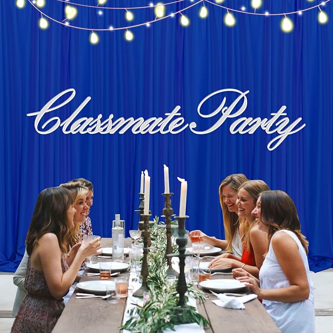 Royal Blue Backdrop Curtains for Parties Blue Curtains Photography Backdrop - Image 8
