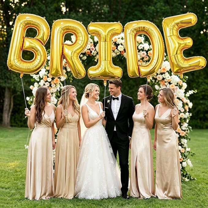 BRIDE Balloons Bachelorette, 40 Inch Foil Mylar, Helium-fillable, - Image 5