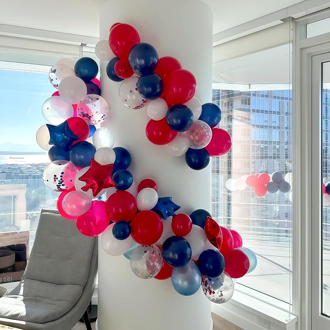 Red White Blue 4th of July Balloons - Image 8