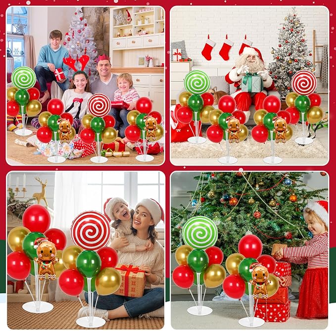 4 Sets Christmas Party Balloons Stand Kit - Image 6